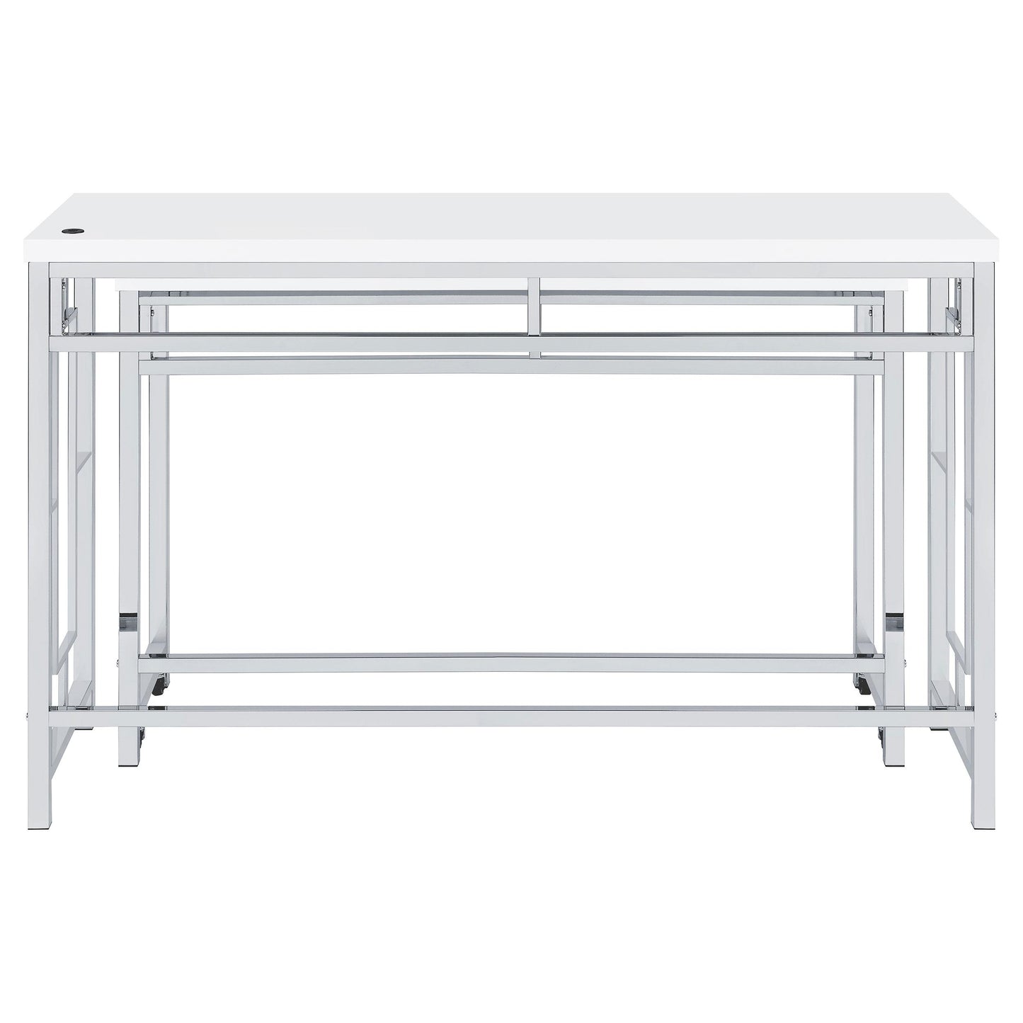 Coaster Furniture Jackson 182714 4-piece Multipurpose Counter Height Table Set - White IMAGE 8