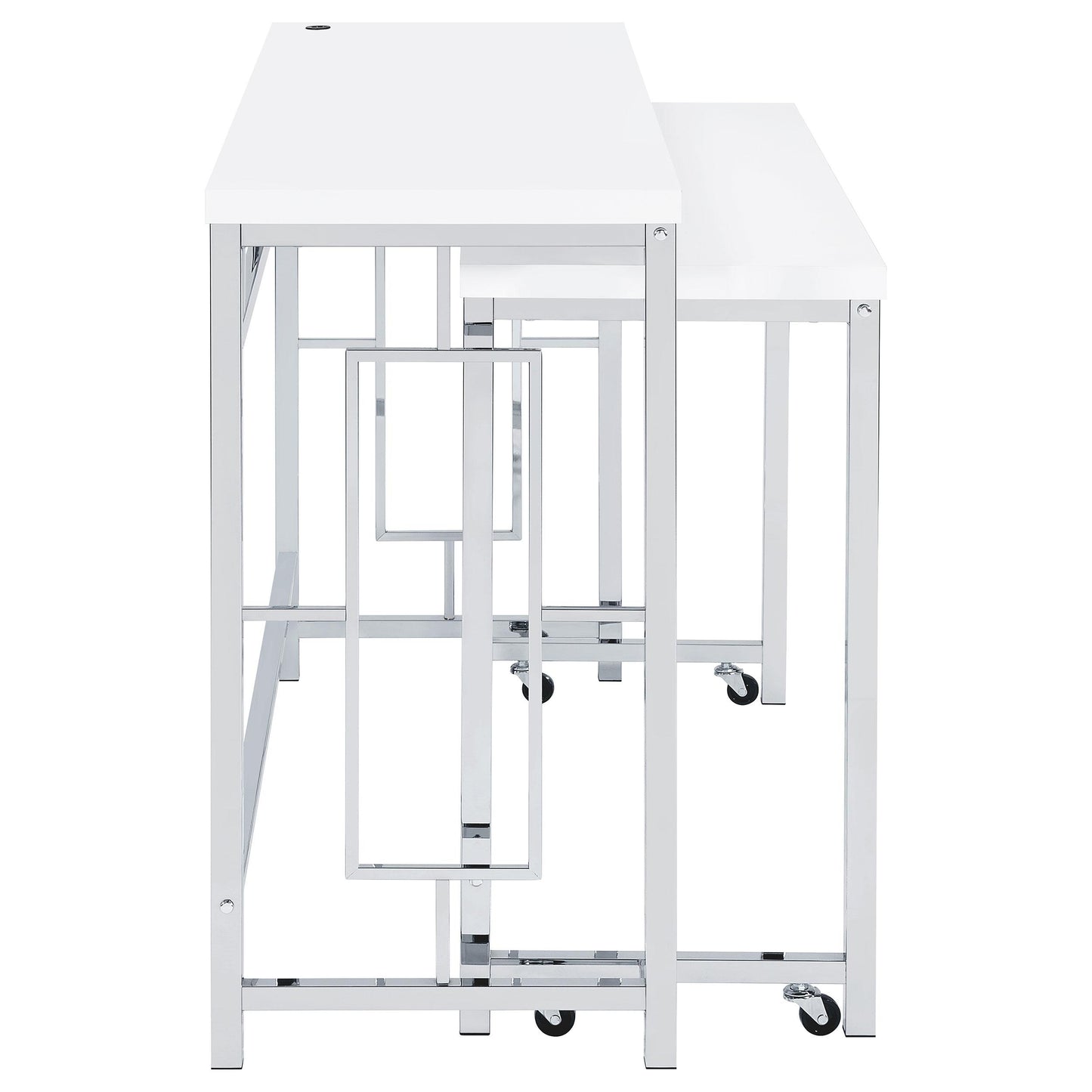 Coaster Furniture Jackson 182714 4-piece Multipurpose Counter Height Table Set - White IMAGE 9