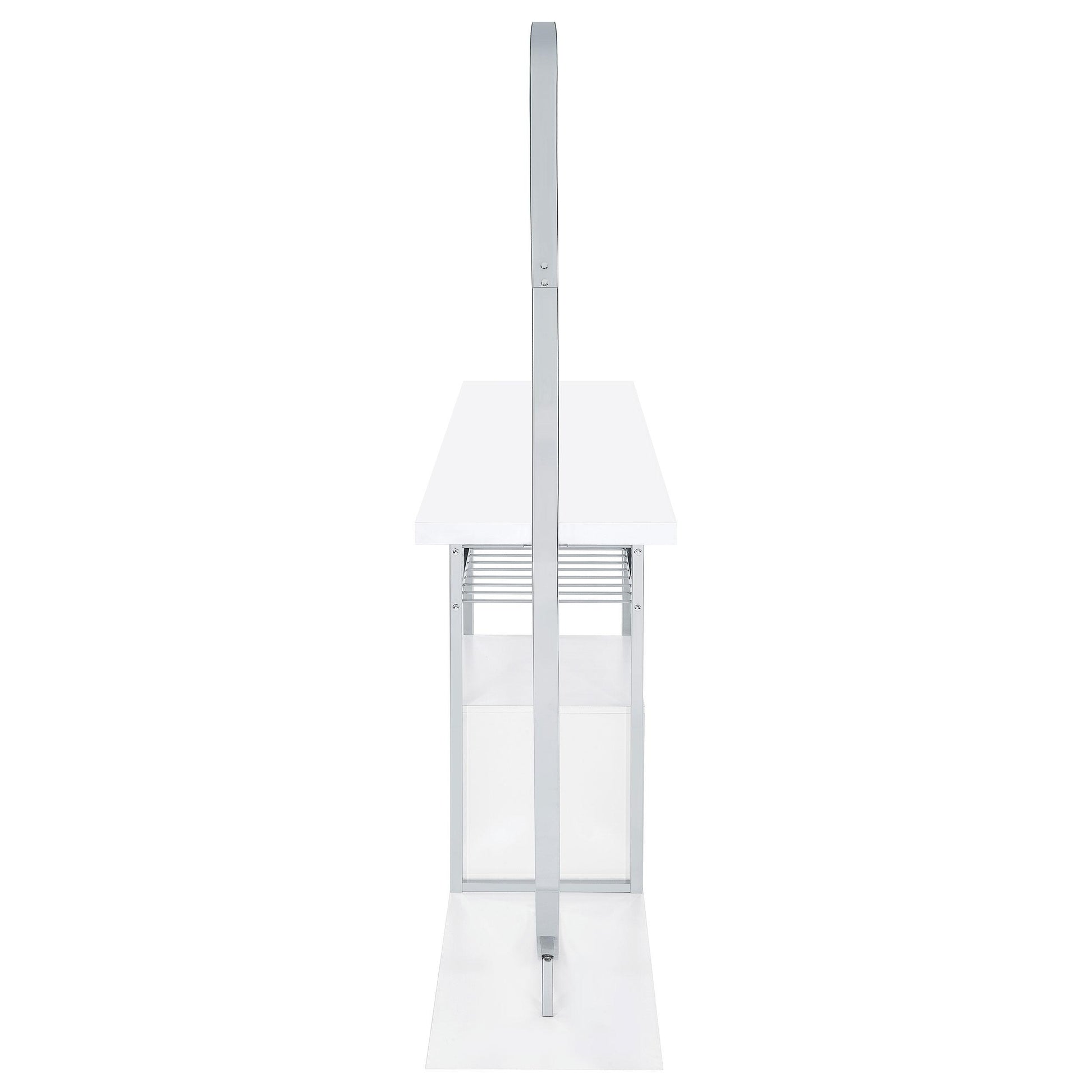 Coaster Furniture Risley 182798 2-door Circular LED Home Bar Cabinet - White High Gloss IMAGE 14