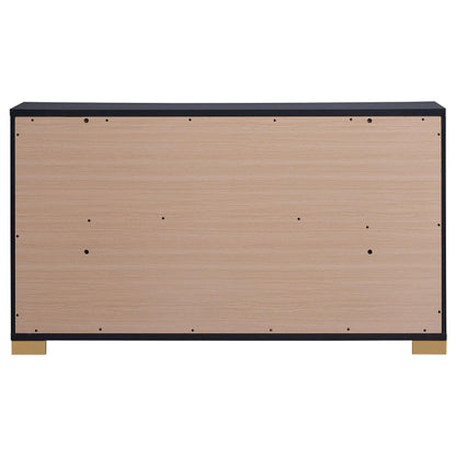  Coaster Furniture Marceline 222833 6-Drawer Dresser - Black IMAGE 7