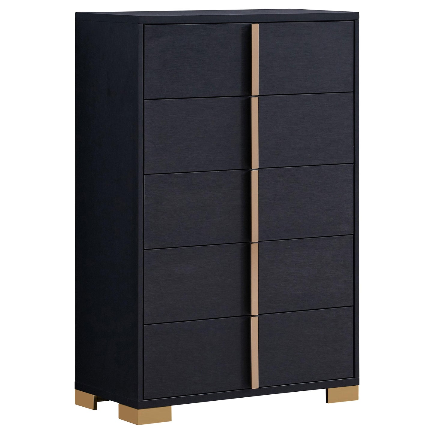  Coaster Furniture Marceline 222835 5-Drawer Bedroom Chest - Black IMAGE 1