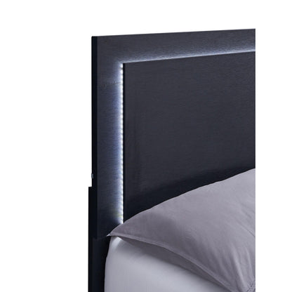  Coaster Furniture Marceline 222831F Wood Full LED Panel Bed - Black IMAGE 6
