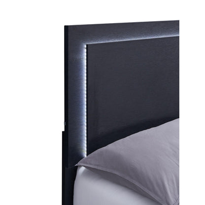  Coaster Furniture Marceline 222831KE Wood Eastern King LED Panel Bed - Black IMAGE 6
