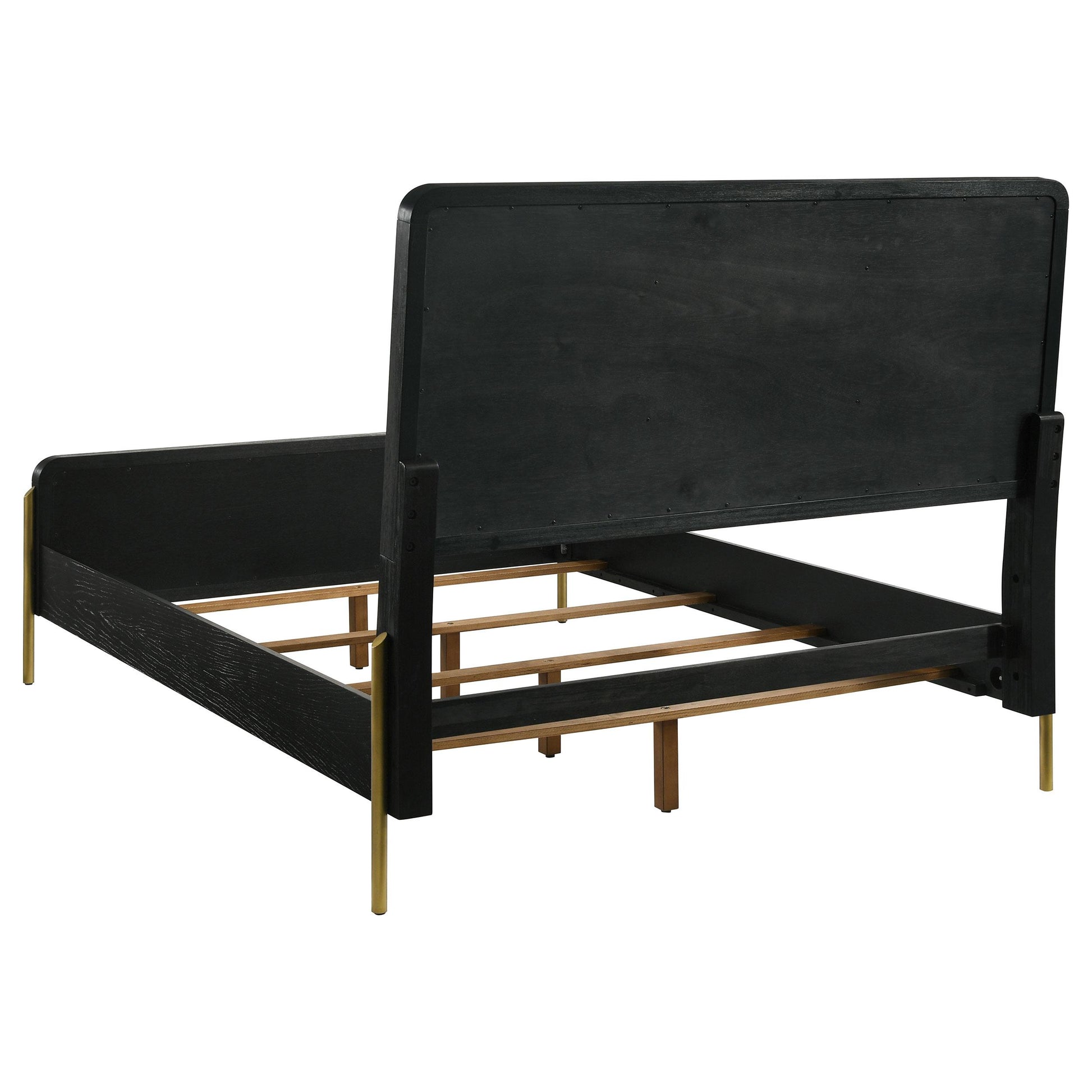 Coaster Furniture Arini 224330Q Rattan Queen Panel Bed - Black and Natural IMAGE 4