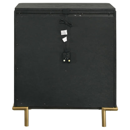  Coaster Furniture Arini 224332 3-Drawer Nightstand - Black IMAGE 7