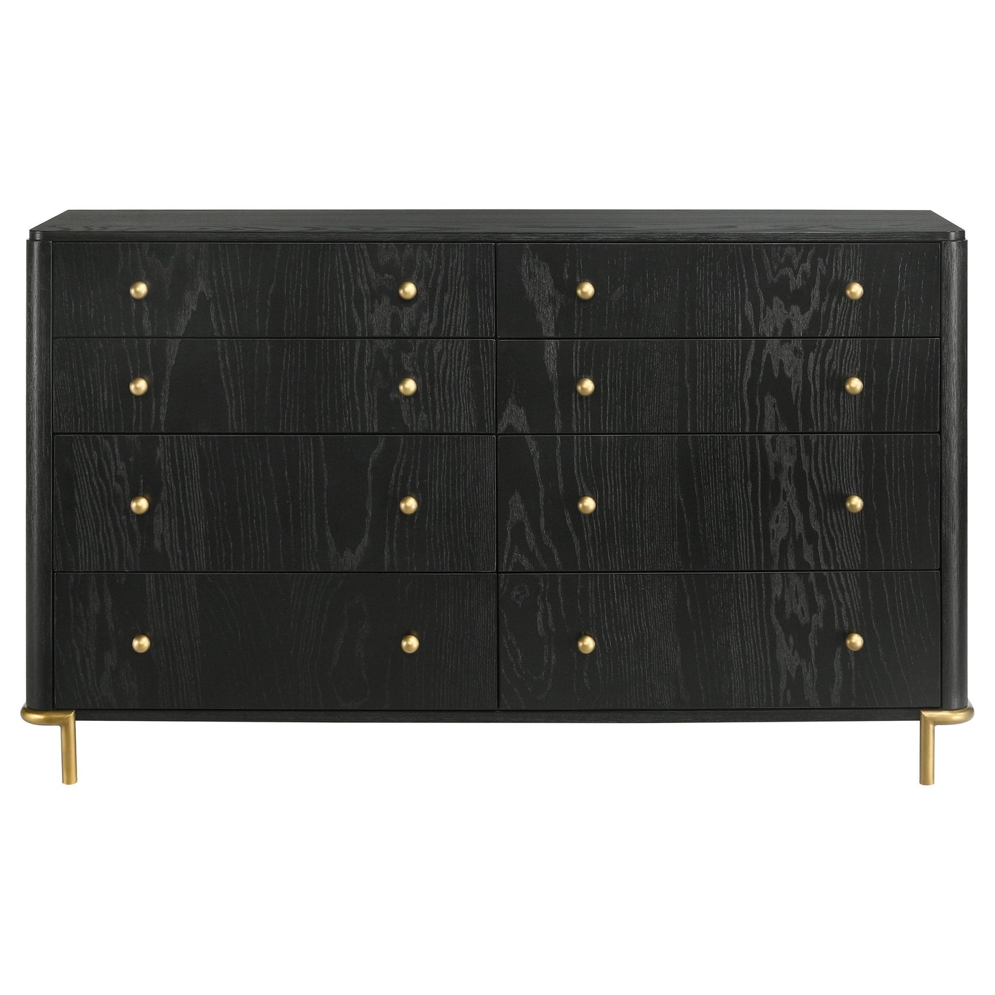  Coaster Furniture Arini 224333 8-Drawer Dresser - Black IMAGE 3