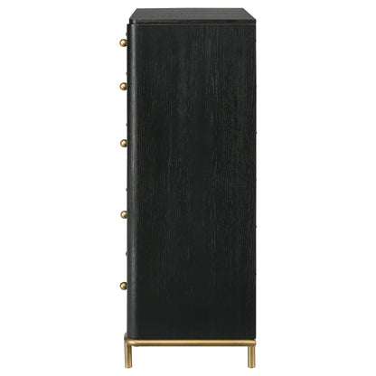  Coaster Furniture Arini 224335 5-Drawer Bedroom Chest - Black IMAGE 5