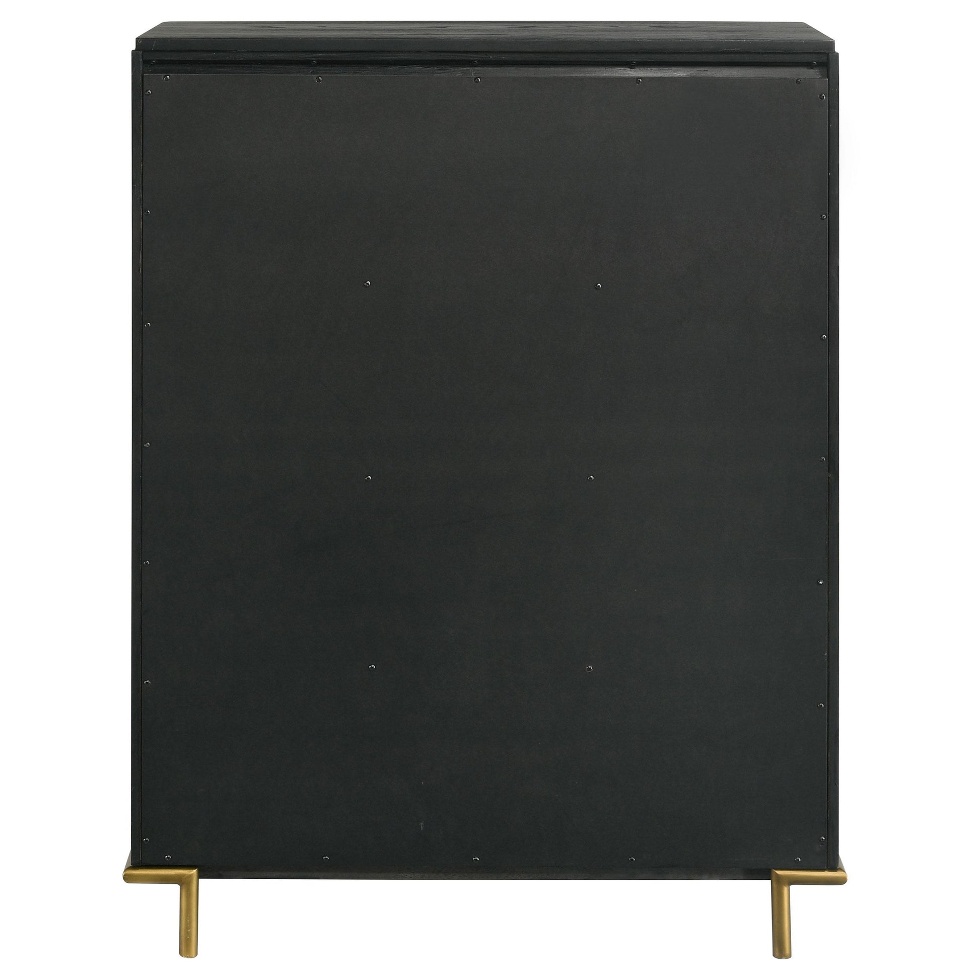  Coaster Furniture Arini 224335 5-Drawer Bedroom Chest - Black IMAGE 7