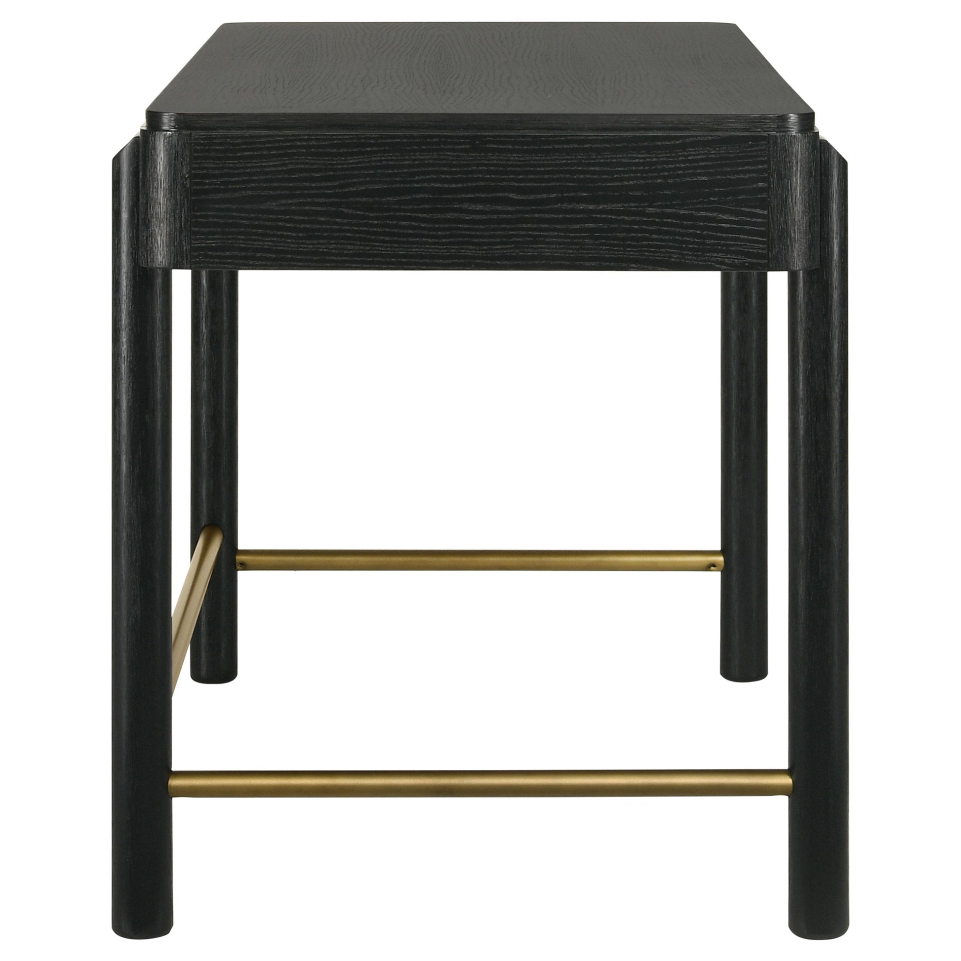  Coaster Furniture Arini 224337 2-Drawer Vanity Desk Makeup Table - Black IMAGE 10