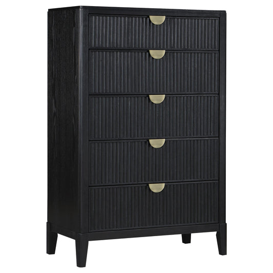 Coaster Furniture Brookmead 224715 5-Drawer Bedroom Chest - Black IMAGE 1
