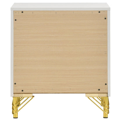 Coaster Furniture Lucia 224732 2-Drawer Nightstand Bedside Table - White IMAGE 7