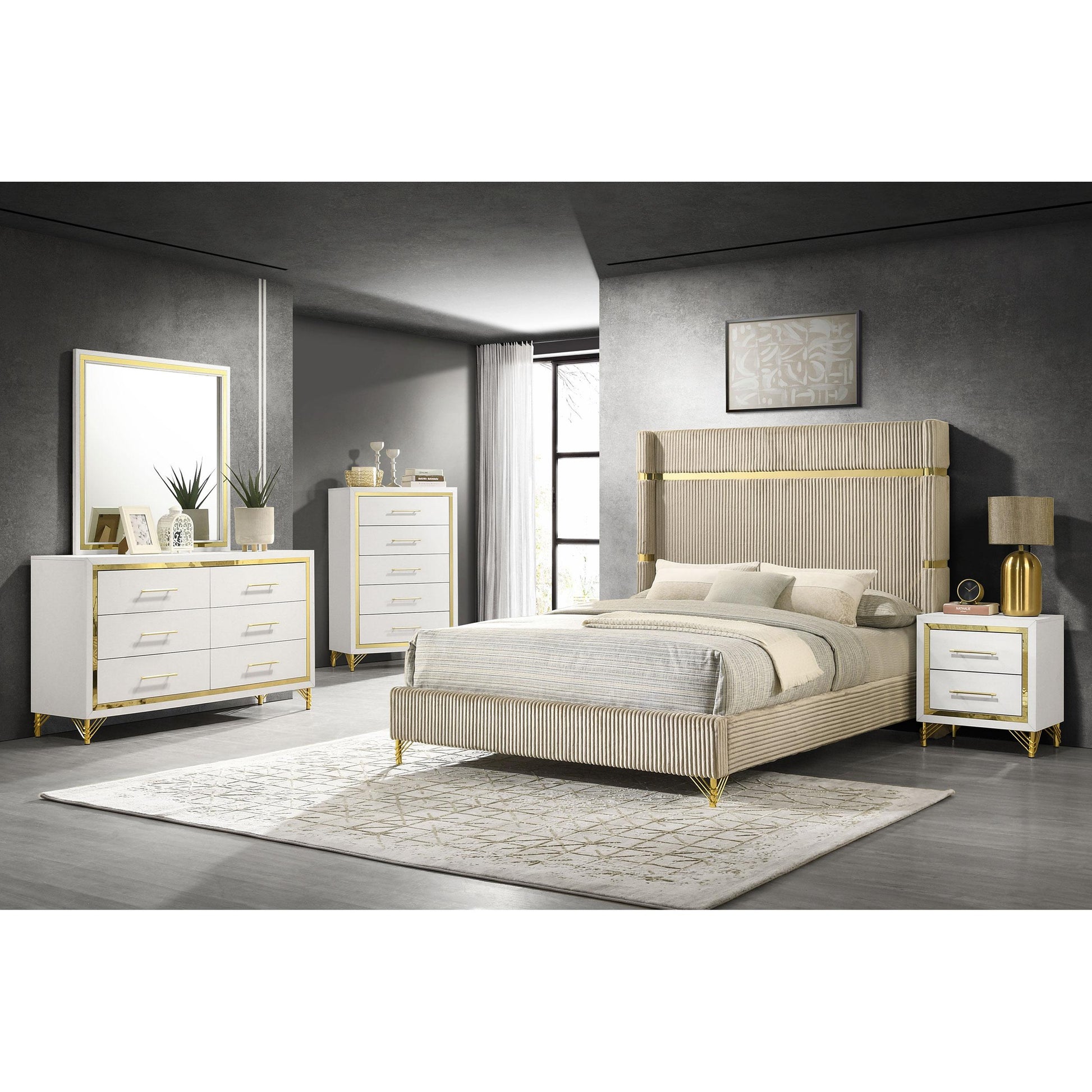 Coaster Furniture Lucia 224733 6-Drawer Dresser Cabinet - White IMAGE 10