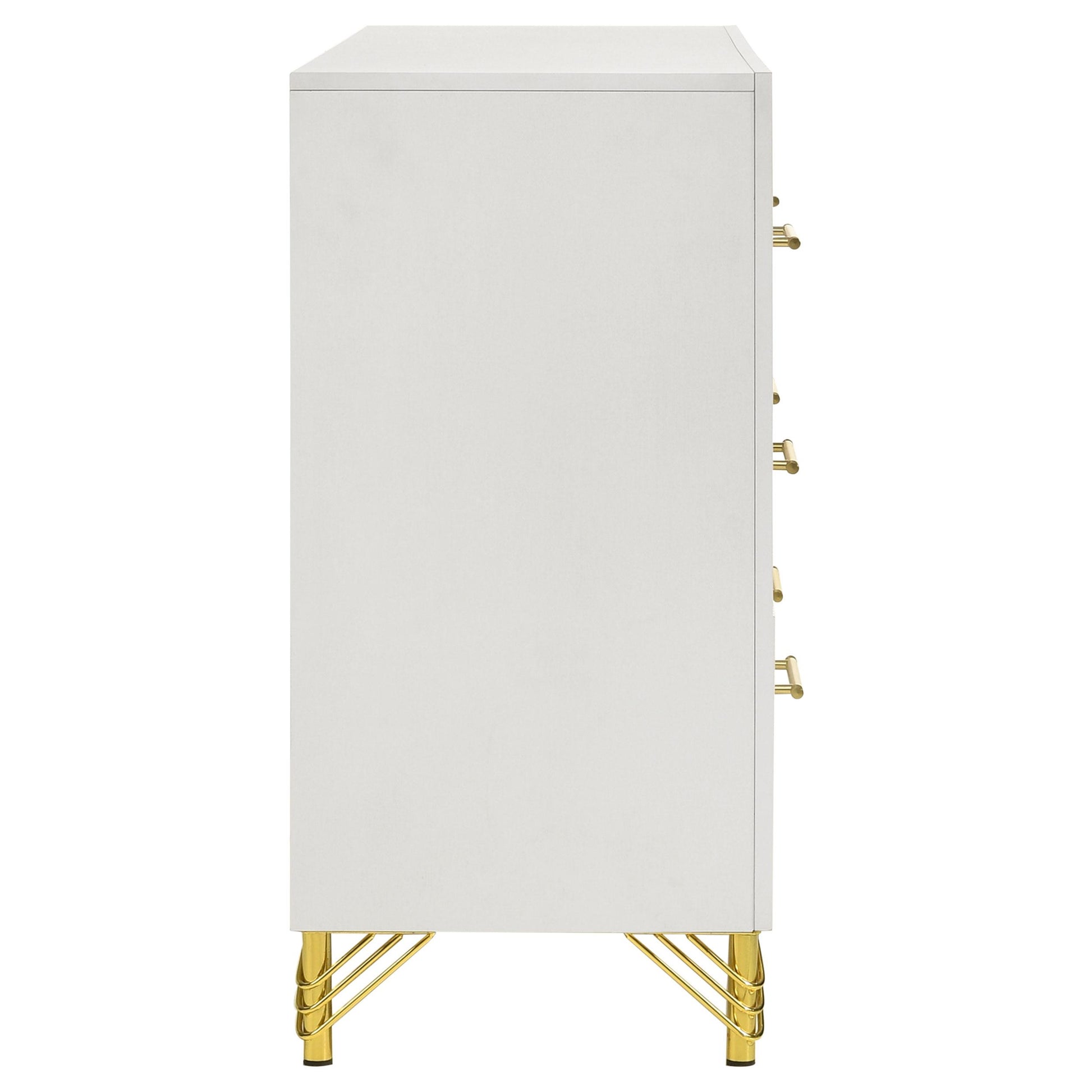 Coaster Furniture Lucia 224733 6-Drawer Dresser Cabinet - White IMAGE 9