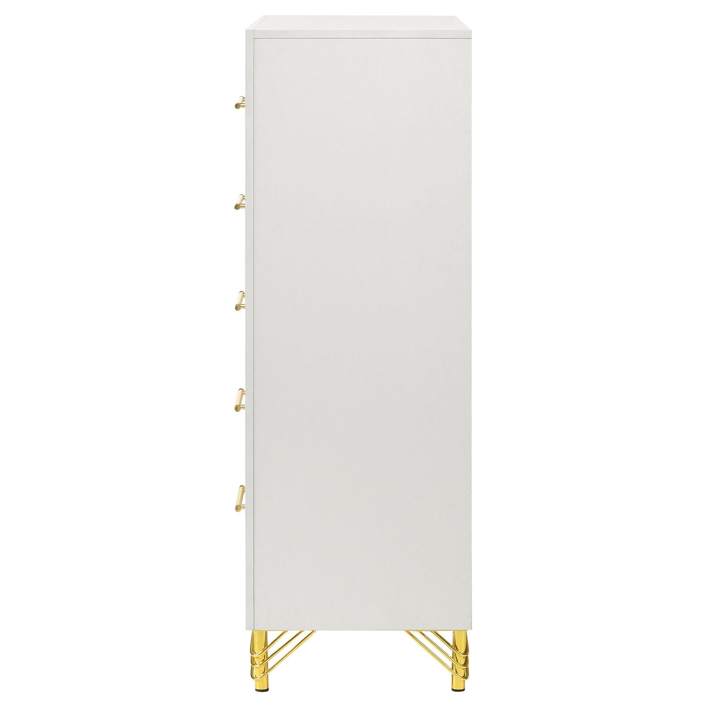 Coaster Furniture Lucia 224735 5-Drawer Bedroom Chest of Drawers - White IMAGE 5