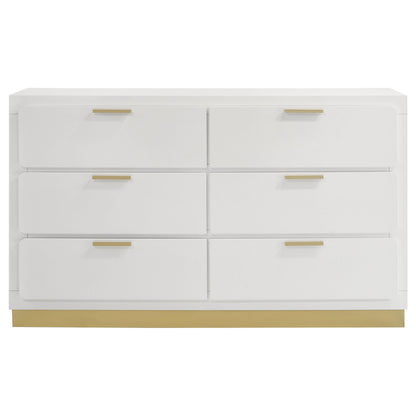 Coaster Furniture Caraway 224773 6-Drawer Dresser - White IMAGE 3