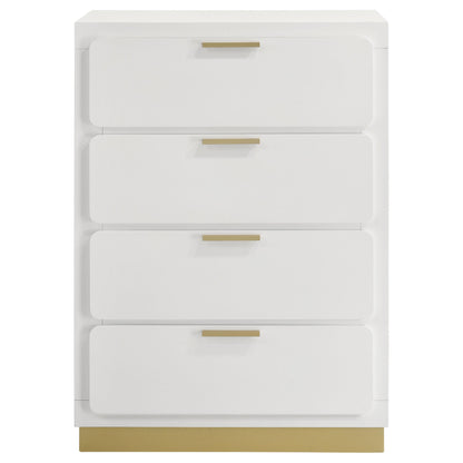 Coaster Furniture Caraway 224775 4-Drawer Bedroom Chest - White IMAGE 3