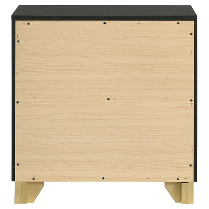 Coaster Furniture Caraway 224782 2-Drawer Nightstand - Black IMAGE 7