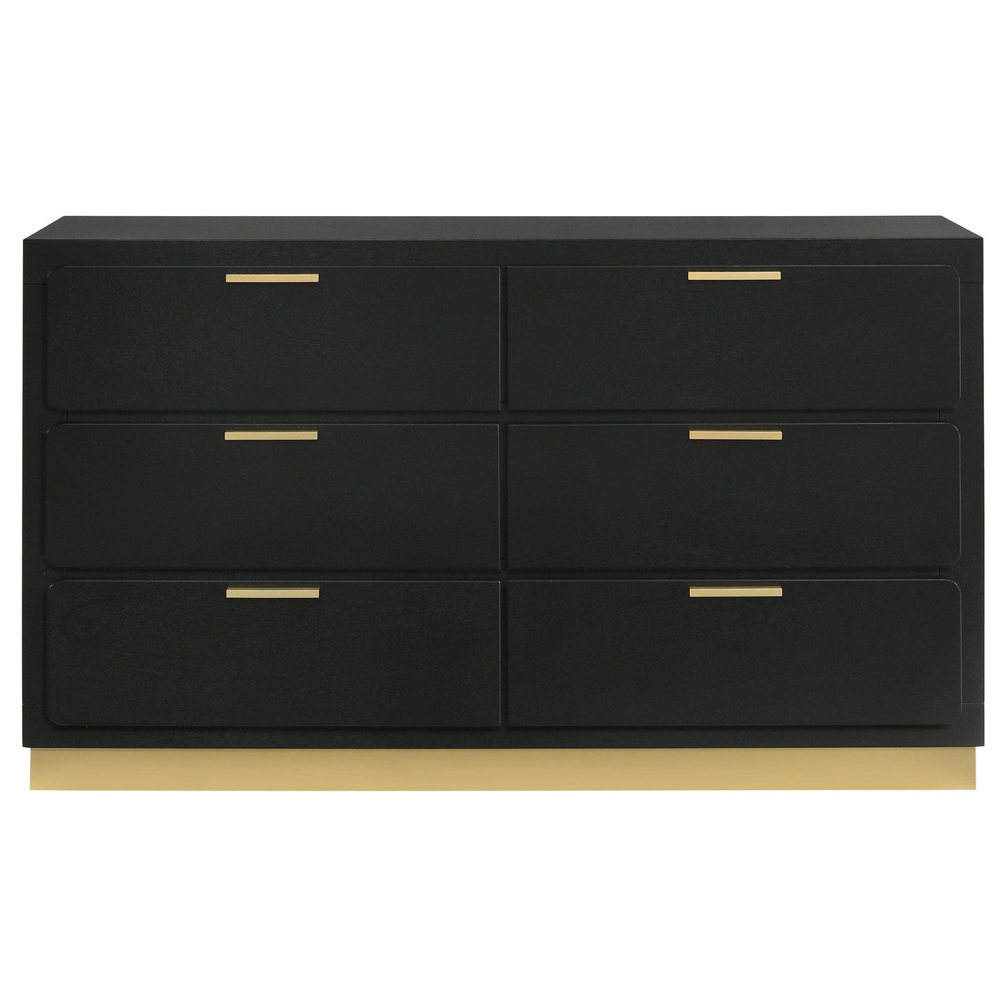 Coaster Furniture Caraway 224783 6-Drawer Dresser - Black IMAGE 4