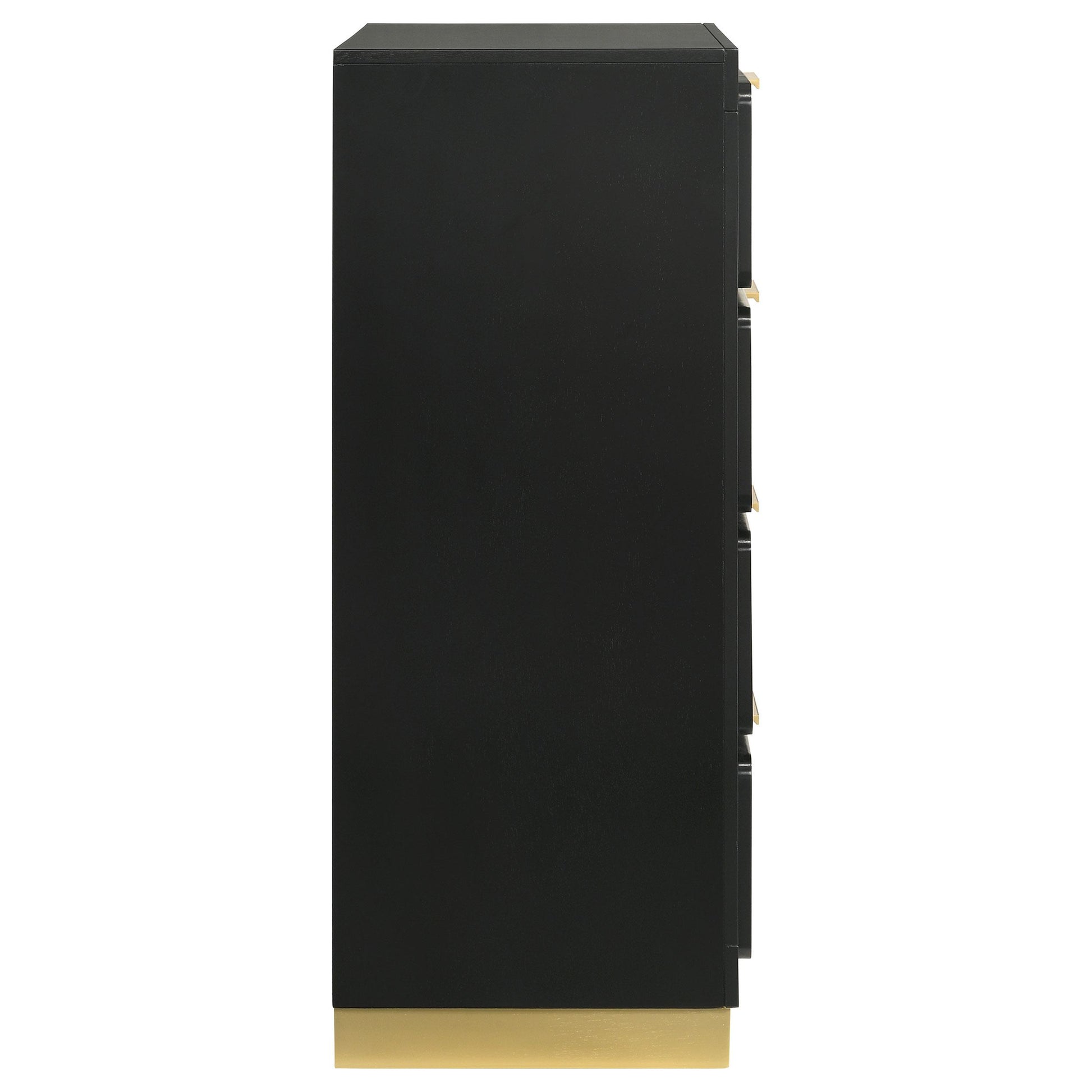  Coaster Furniture Caraway 224785 4-Drawer Bedroom Chest - Black IMAGE 9