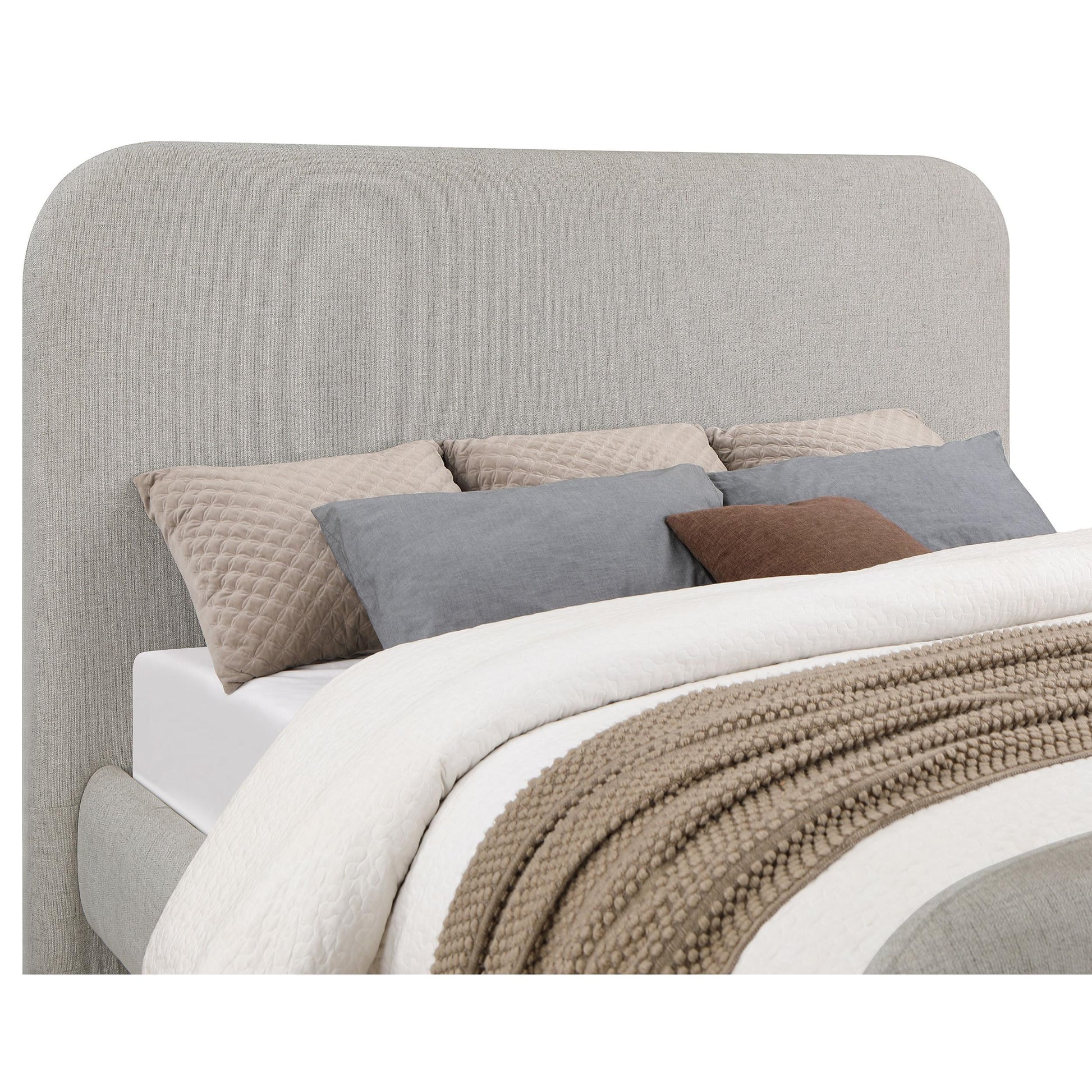  Coaster Furniture Wren 302052Q Upholstered Queen Panel Bed - Grey IMAGE 7