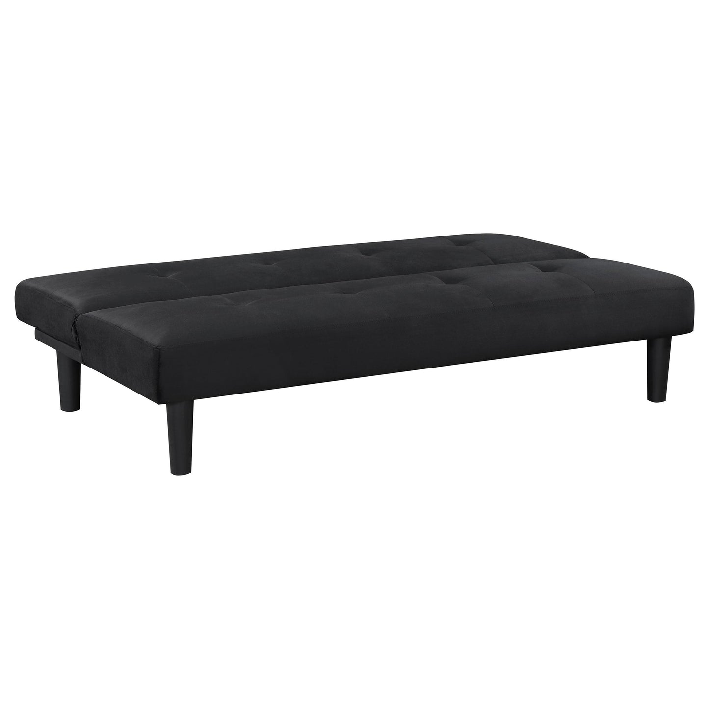 Coaster Furniture Stanford 360238 Upholstered Tufted Convertible Sofa Bed - Black IMAGE 4