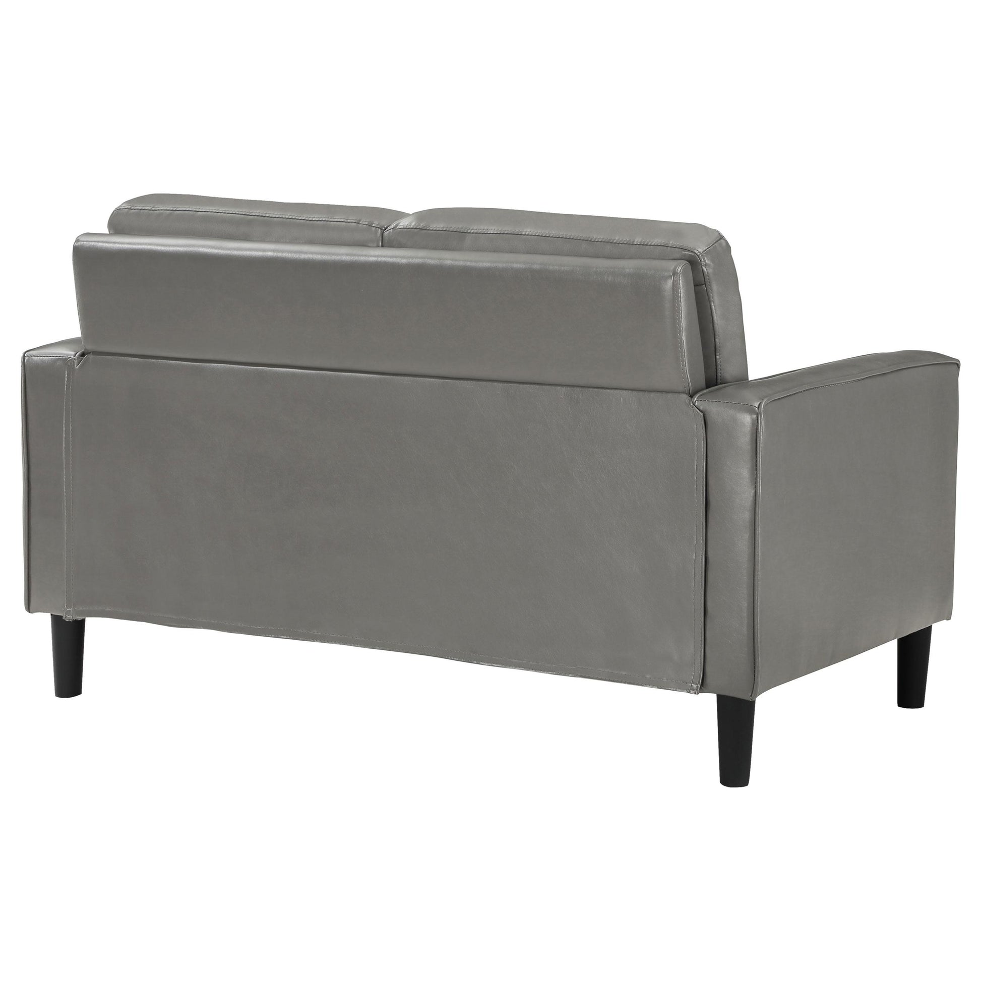 Coaster Furniture Ruth 508366 Upholstered Track Arm Loveseat - Grey IMAGE 6