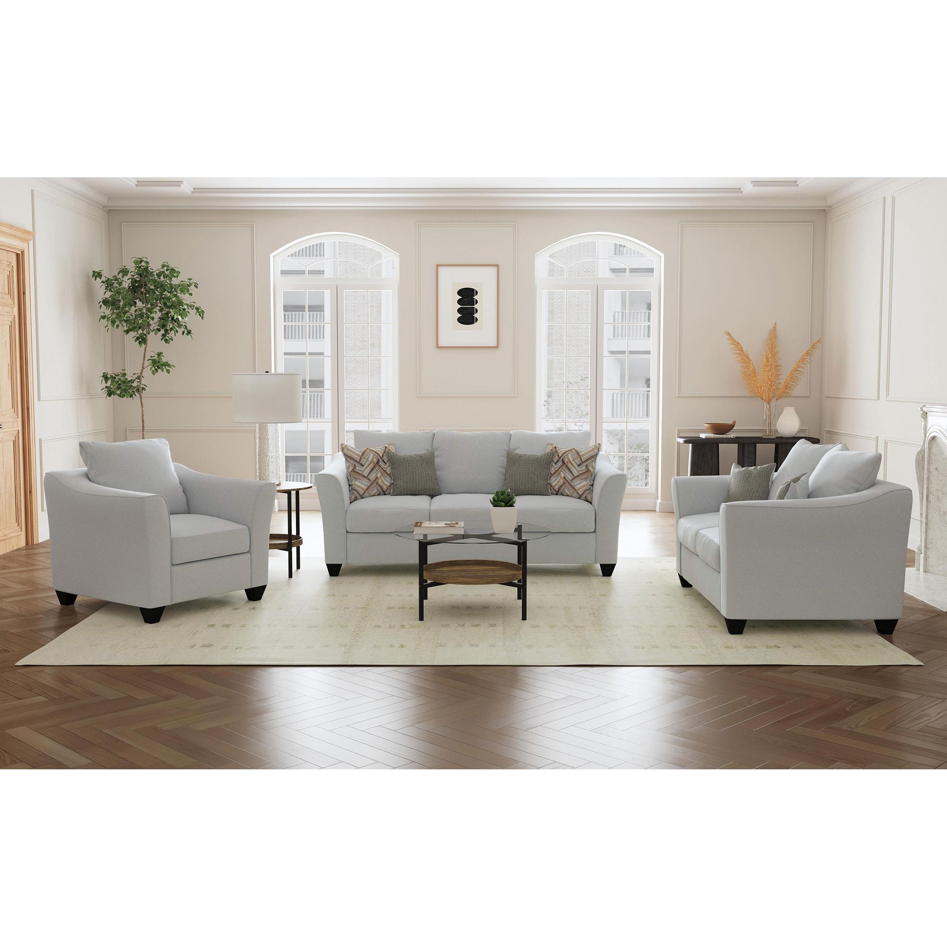 Coaster Furniture Salizar 508582 Upholstered Flared Arm Loveseat - Sand IMAGE 10