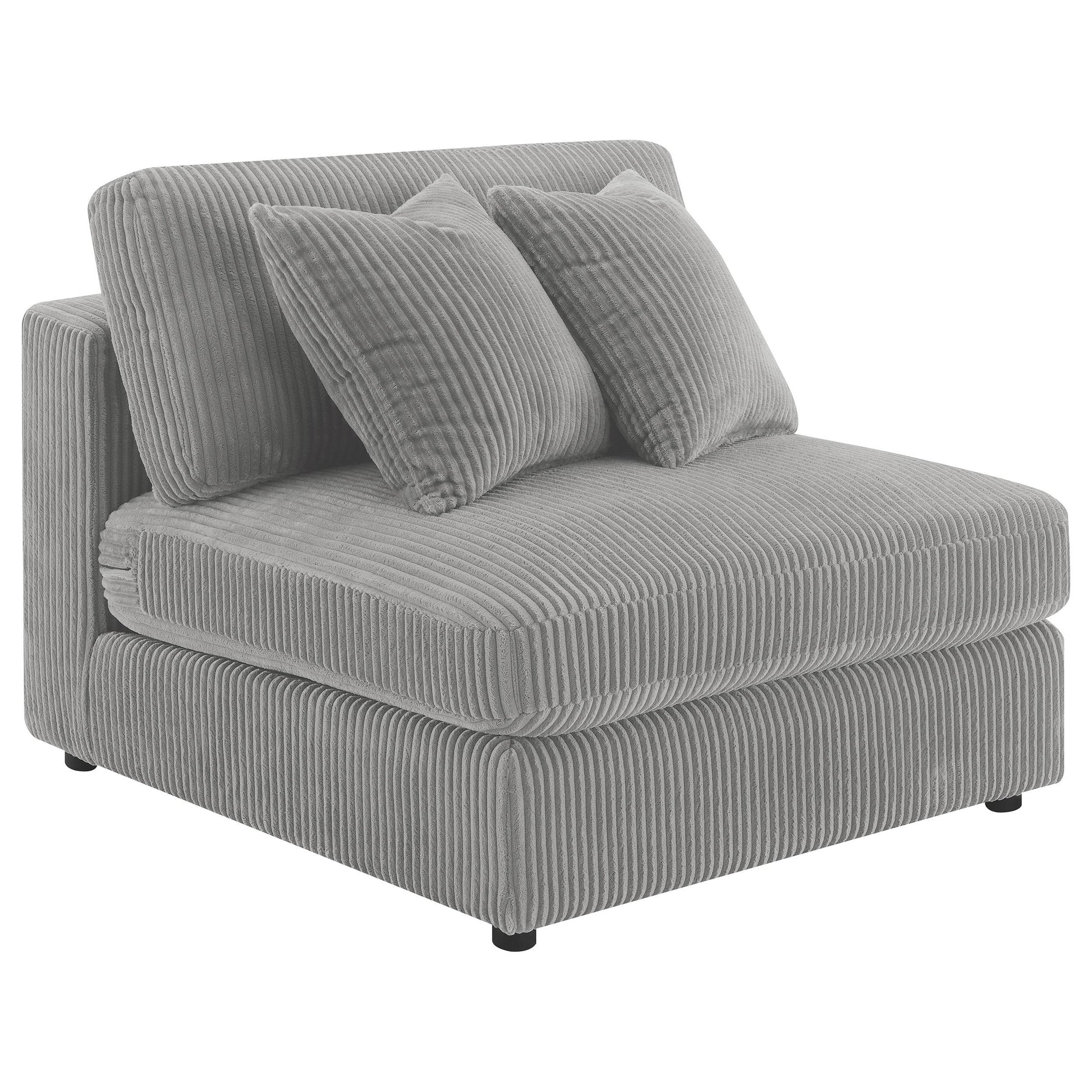 Coaster Furniture Blaine 509997 Upholstered Armless Chair - Fog IMAGE 1
