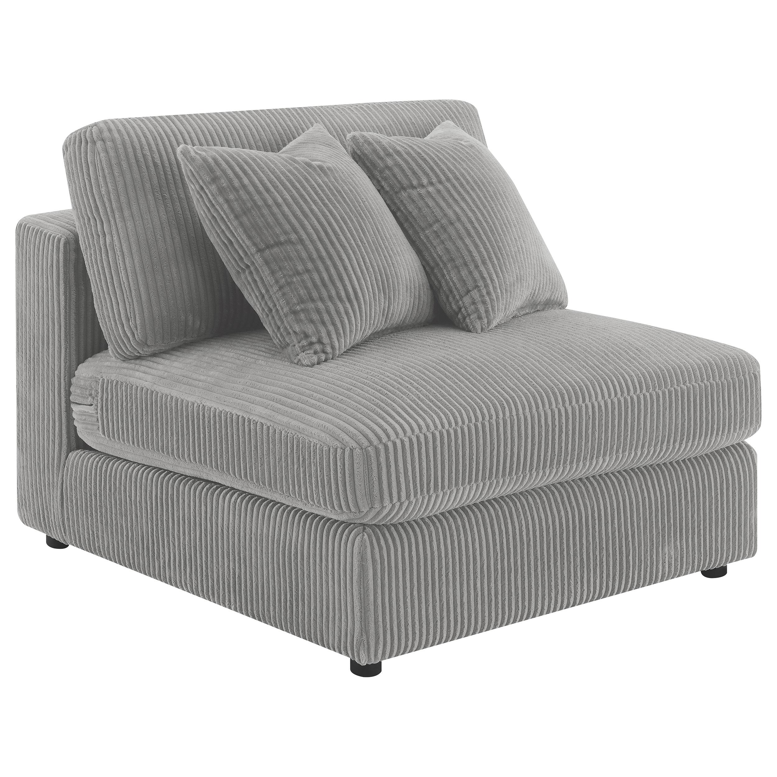 Coaster Furniture Blaine 509997 Upholstered Armless Chair - Fog IMAGE 1