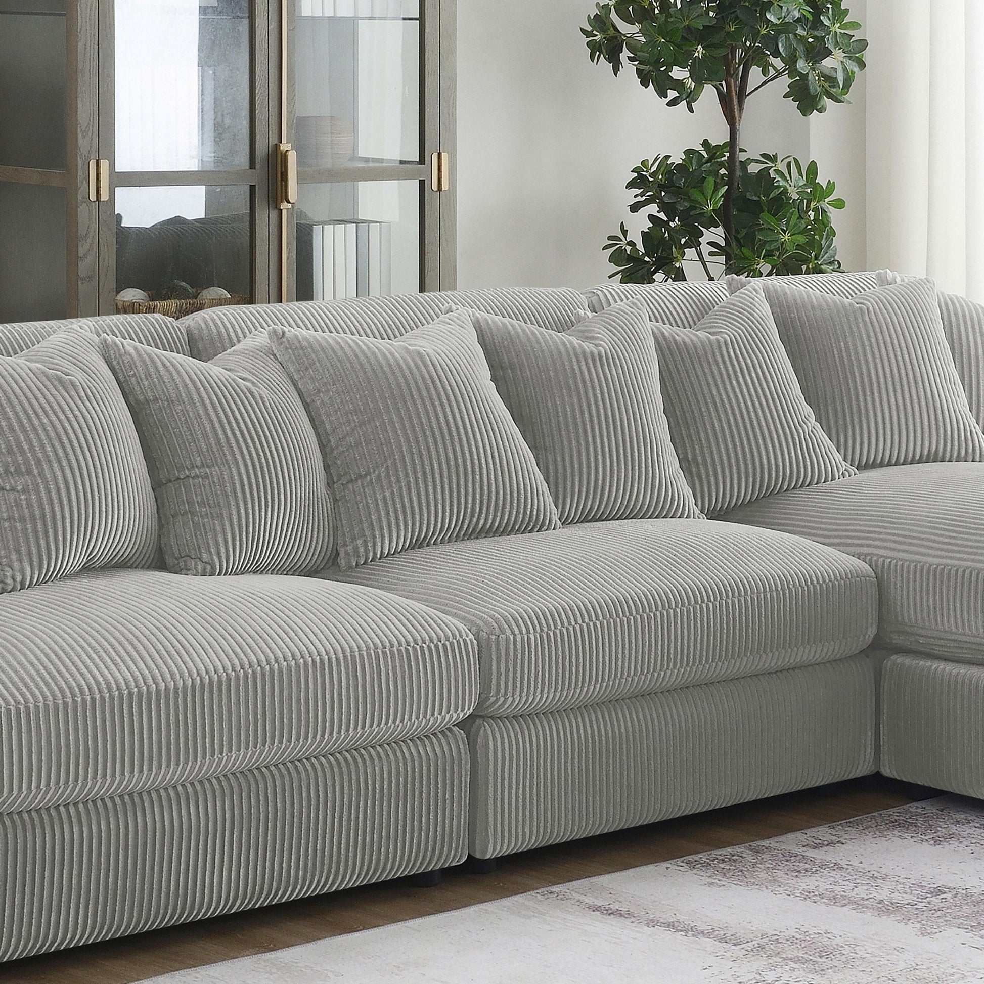 Coaster Furniture Blaine 509997 Upholstered Armless Chair - Fog IMAGE 2