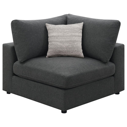 Coaster Furniture Serene 551324-SETB 4 pc Upholstered Modular Sectional - Charcoal IMAGE 7