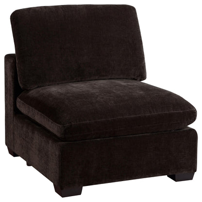  Coaster Furniture Lakeview 551464-SET 6 pc Upholstered Modular Sectional Sofa - Dark Chocolate IMAGE 2