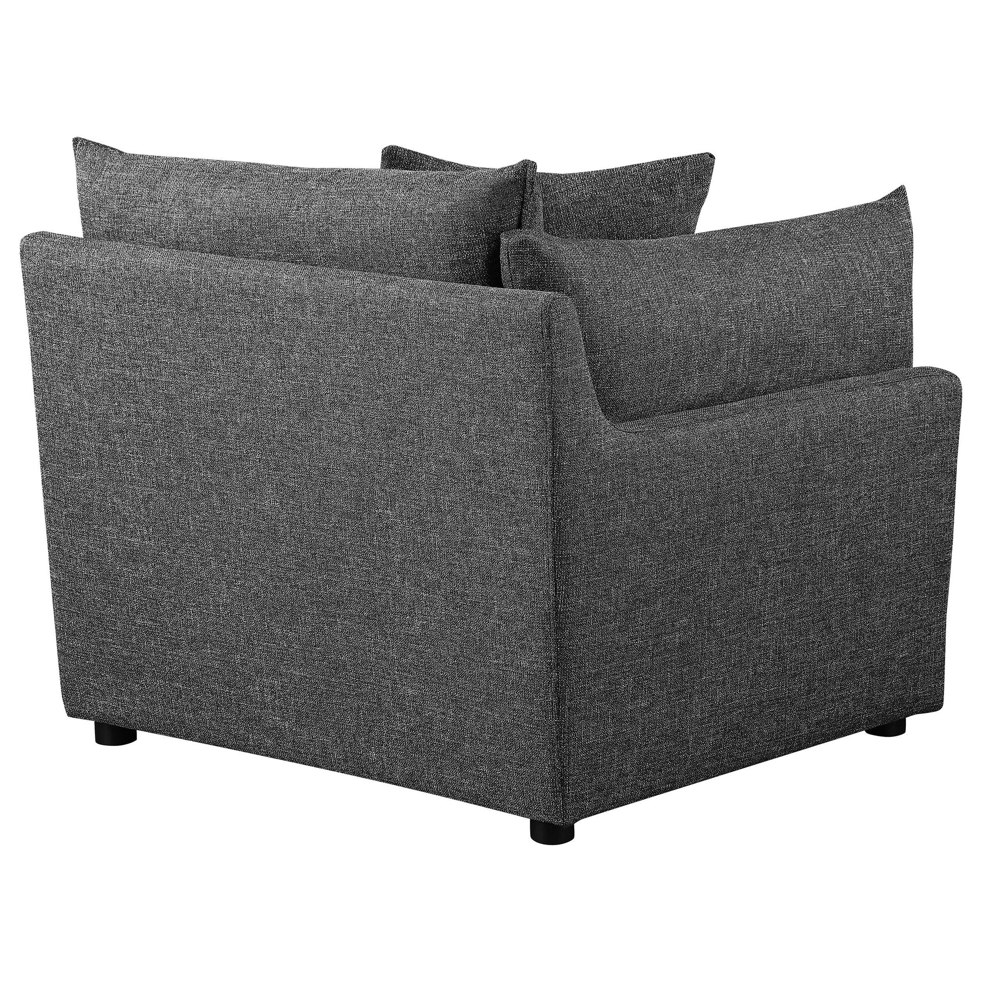 Coaster Furniture Sasha 551681-SET 6 pc Upholstered Modular Sectional - Barely Black IMAGE 10