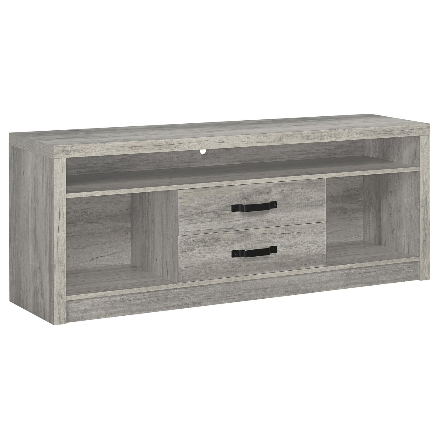 Coaster Furniture Burke 701024-SET 3-Piece Entertainment Center - Grey Driftwood IMAGE 2