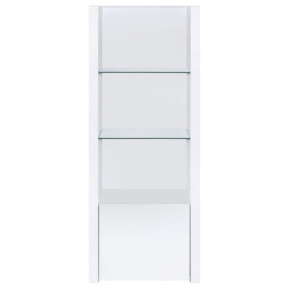 Coaster Furniture Jude 704251-SET 3-Piece Entertainment Center with 71" TV Stand - White High Gloss IMAGE 10
