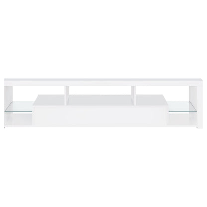Coaster Furniture Jude 704251-SET 3-Piece Entertainment Center with 71" TV Stand - White High Gloss IMAGE 7