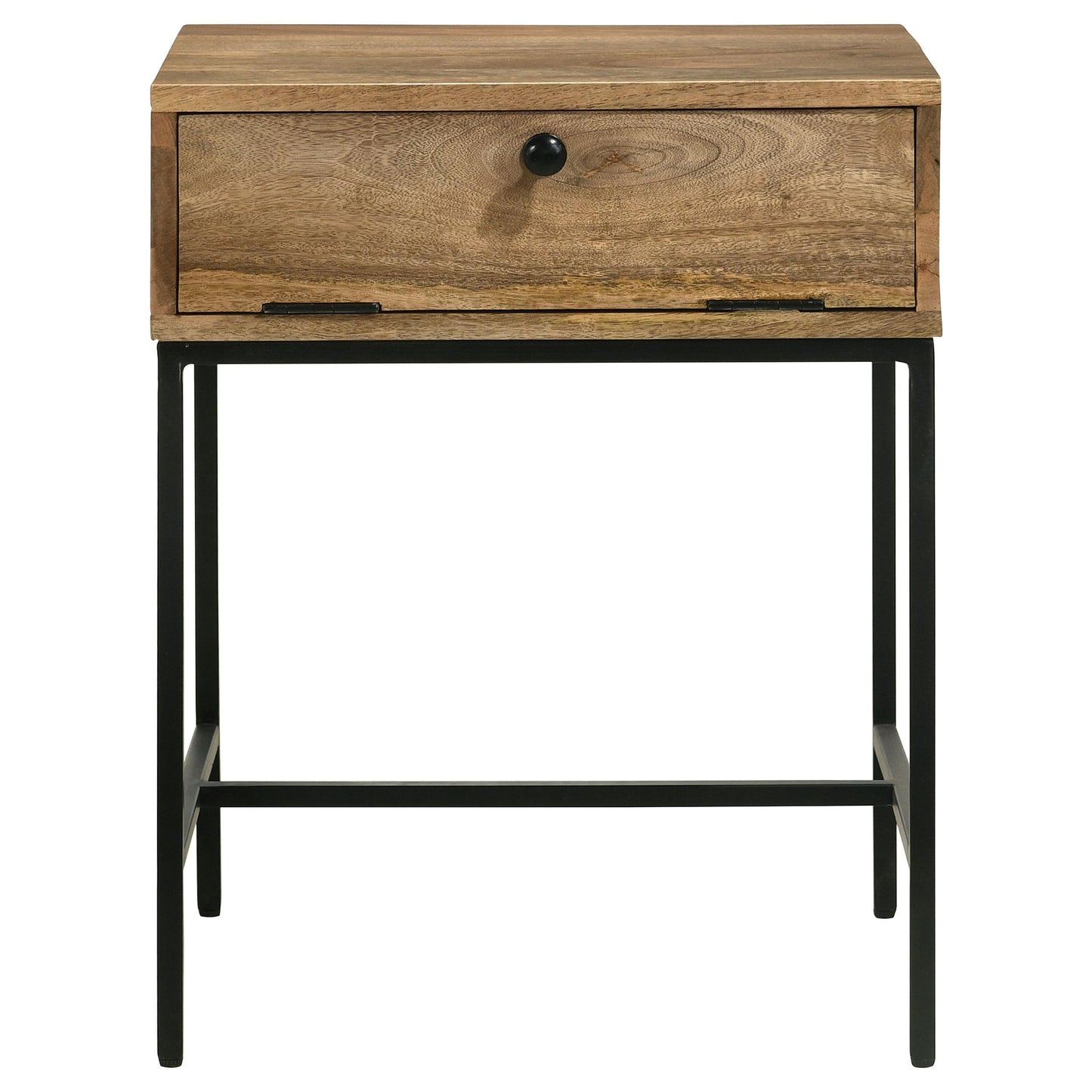Coaster Furniture Stephie 704697 Rectangular Side End Table with Storage - Honey Brown IMAGE 5