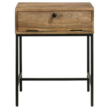 Coaster Furniture Stephie 704697 Rectangular Side End Table with Storage - Honey Brown IMAGE 5