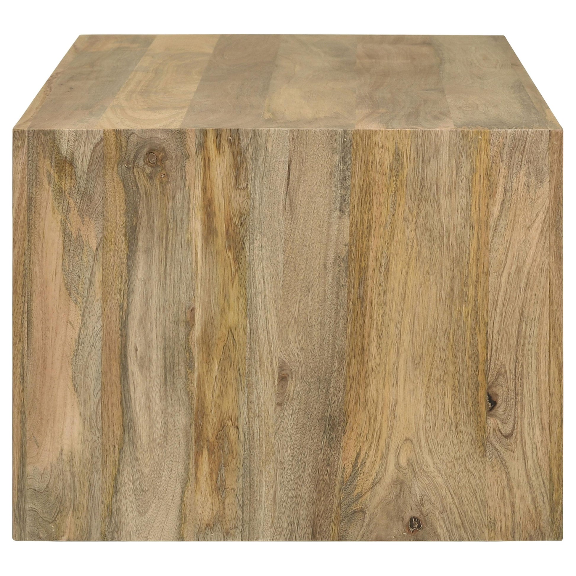  Coaster Furniture Benton 704838 Rectangular Solid Wood Coffee Table - Natural IMAGE 4