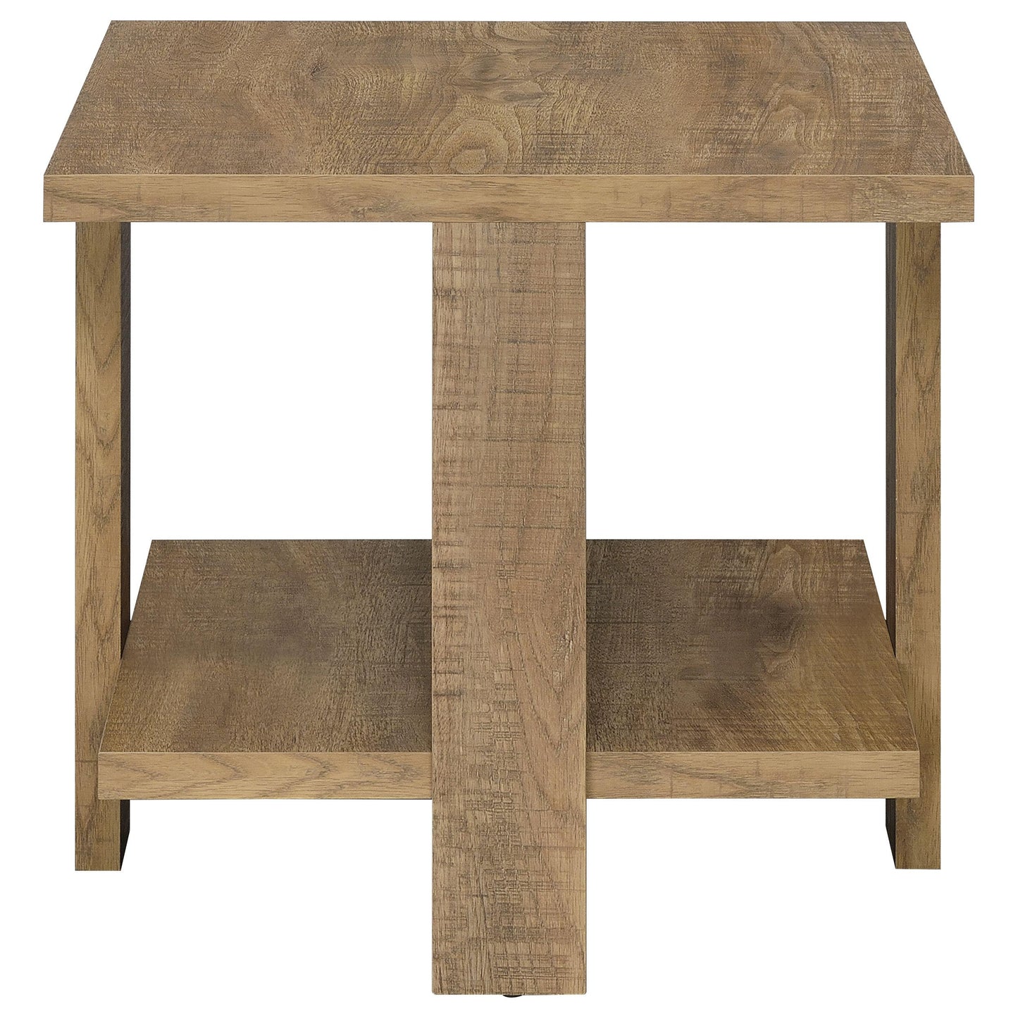 Coaster Furniture Dawn 707717 Square Engineered Wood End Table - Mango Brown IMAGE 4
