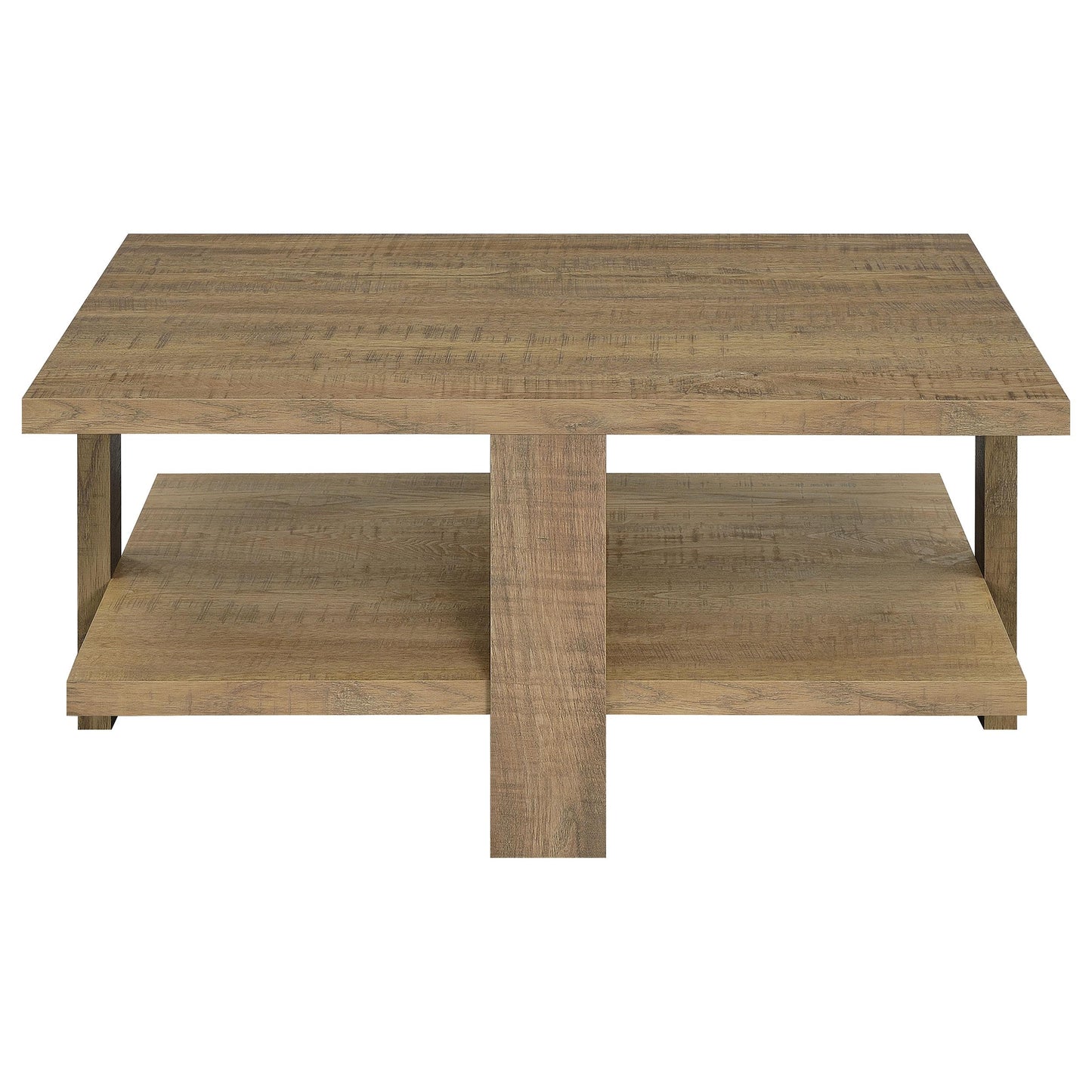 Coaster Furniture Dawn 707718 Square Engineered Wood Coffee Table - Mango Brown IMAGE 3