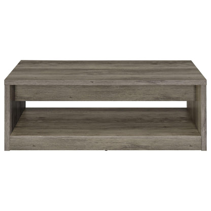 Coaster Furniture Felix 707728 2-Drawer Engineered Wood Coffee Table - Grey Driftwood IMAGE 7