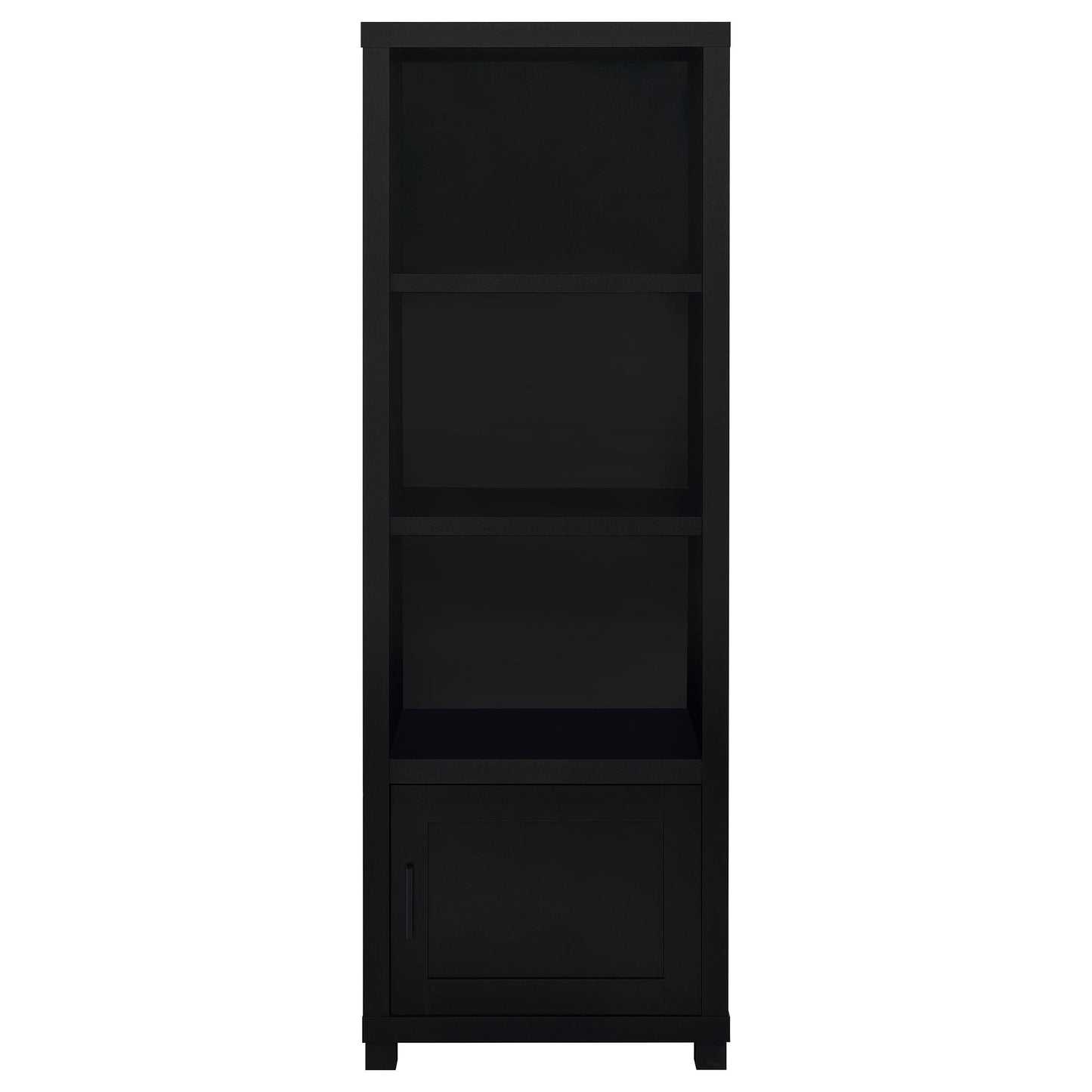 Coaster Furniture Jupiter 707756 3-shelf Engineered Wood Media Tower - Black IMAGE 4