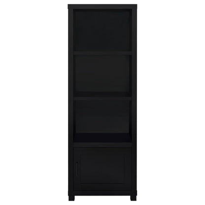 Coaster Furniture Jupiter 707756 3-shelf Engineered Wood Media Tower - Black IMAGE 4