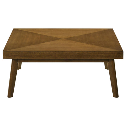 Coaster Furniture Westerly 707798 Square Wood Coffee Table - Walnut Brown IMAGE 3