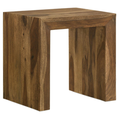  Coaster Furniture Odilia 708417 Rectangular Solid Wood End Table - Auburn IMAGE 1