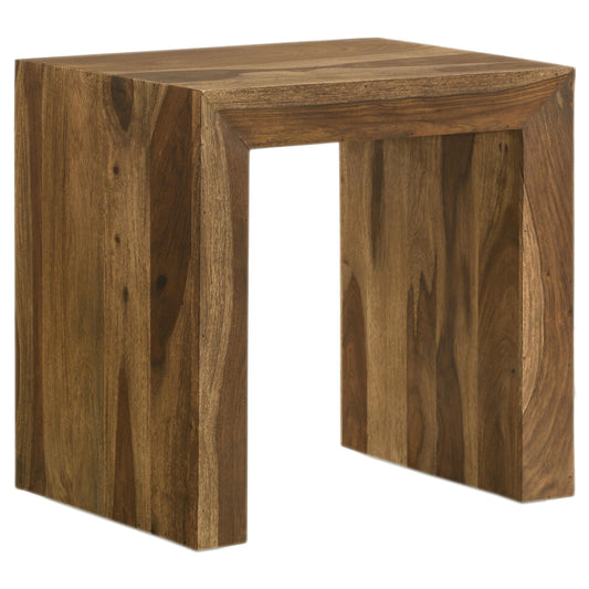  Coaster Furniture Odilia 708417 Rectangular Solid Wood End Table - Auburn IMAGE 1