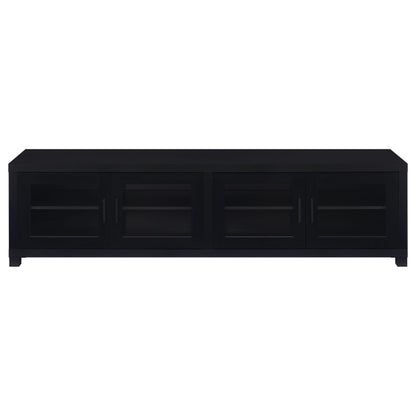 Coaster Furniture Jupiter 736303 4-door Engineered Wood 79-inch TV Stand - Black IMAGE 4