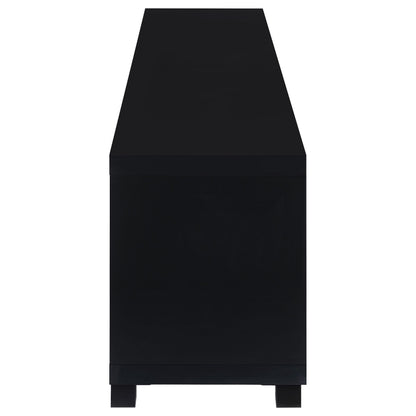 Coaster Furniture Jupiter 736303 4-door Engineered Wood 79-inch TV Stand - Black IMAGE 6