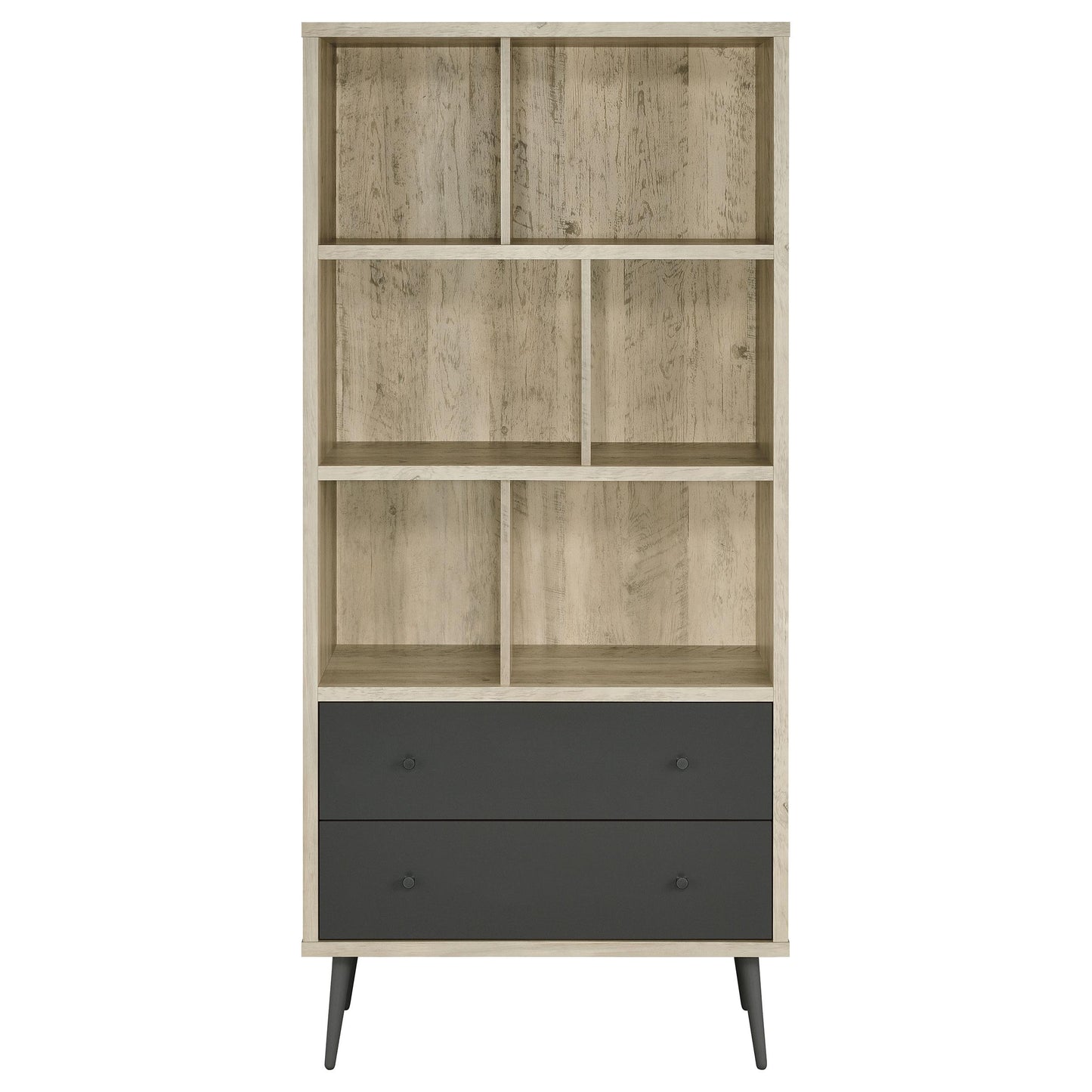 Coaster Furniture Maeve 801923 70-inch 3-shelf Bookcase with Drawers - Distressed Pine IMAGE 4